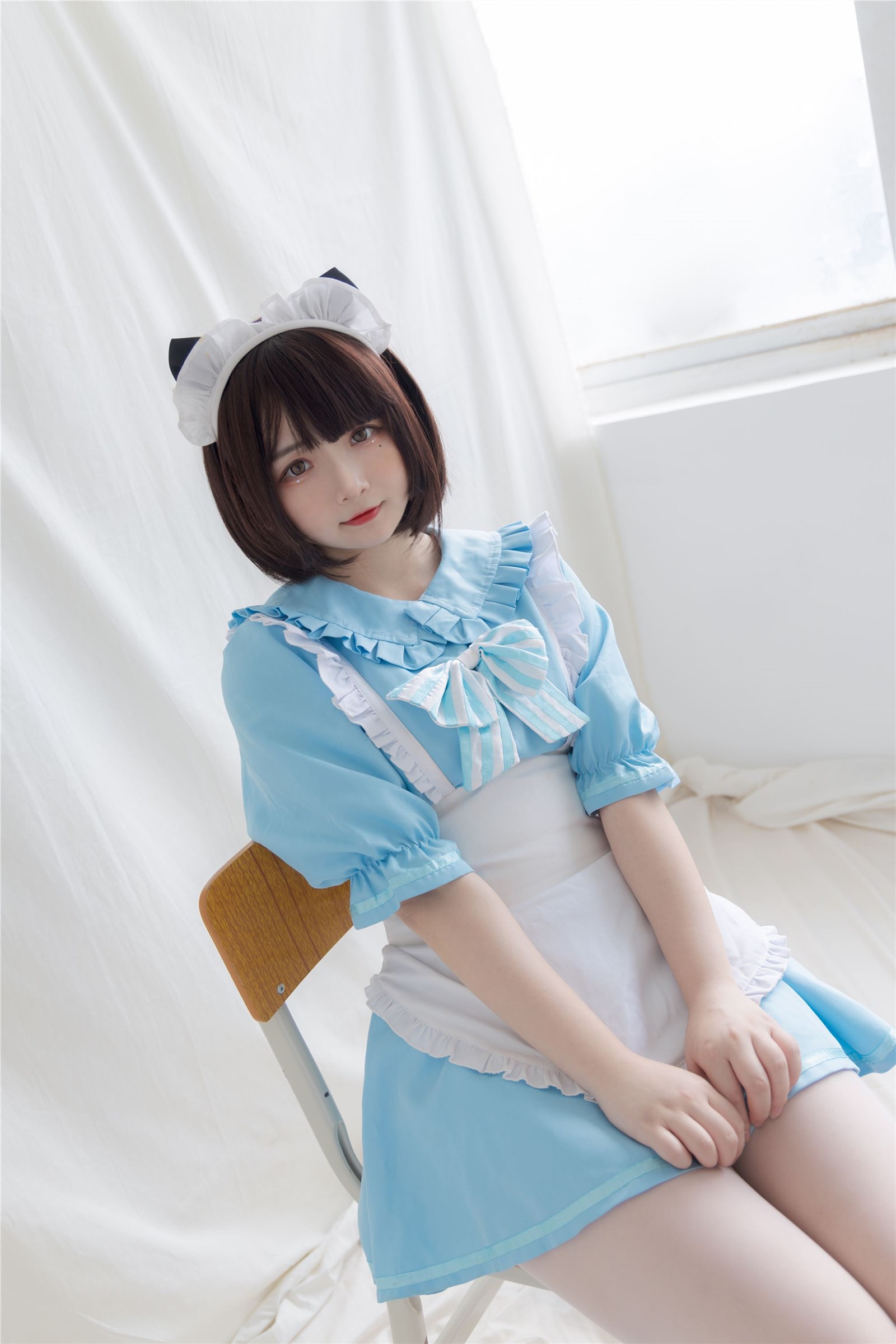 Guchuan No.060 blue kitten maid(5)
